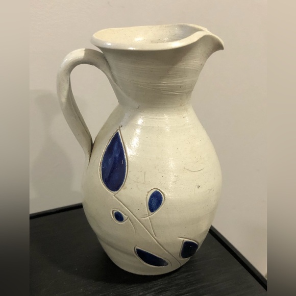COPY - 3 Pieces of Williamsburg Pottery Handmade Salt Glaze All Stamped Jug 7” … - Picture 2 of 6